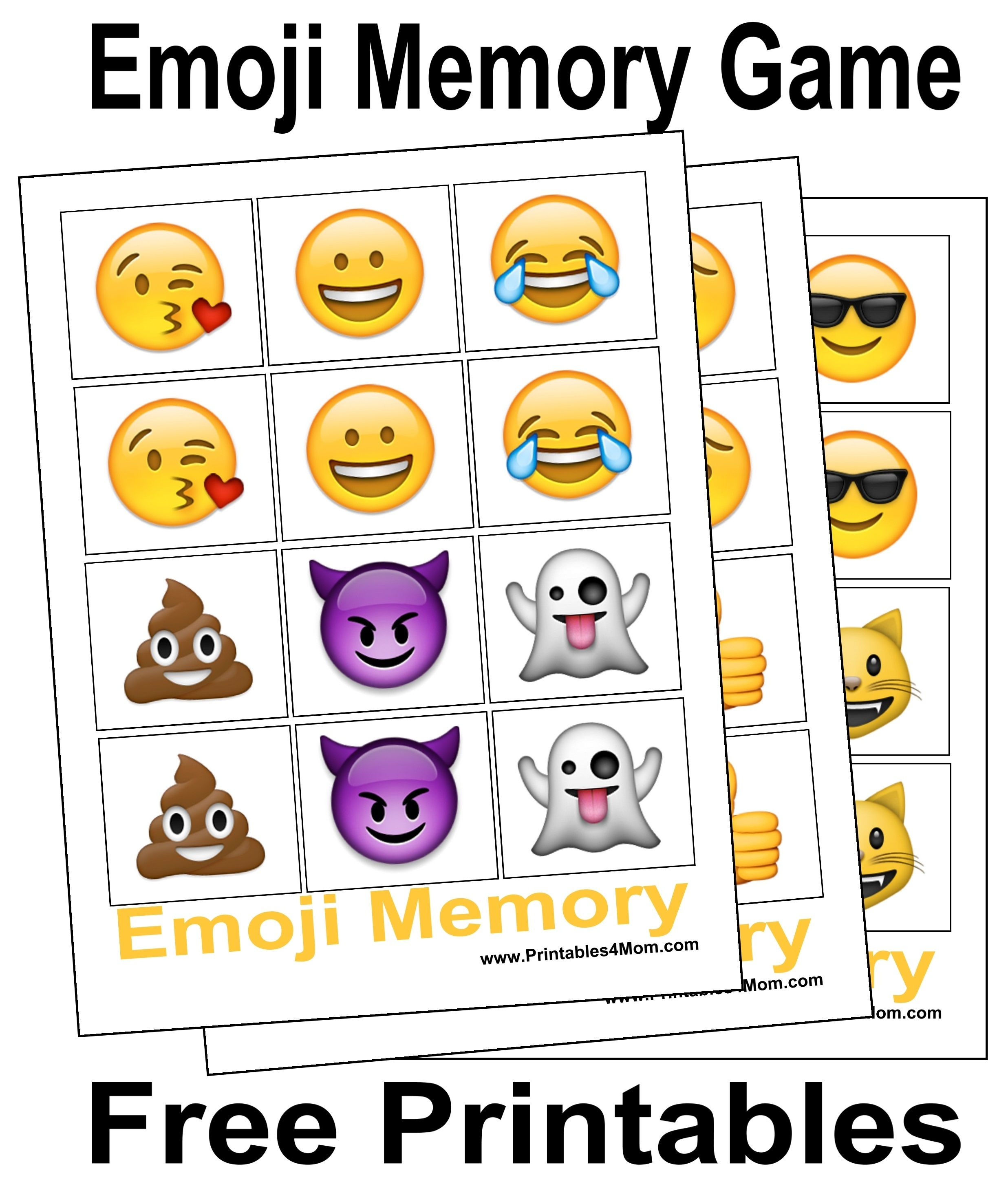 10 Free, Last Minute Printable Stocking Stuffer Games | Emotions - Printable Emoji Puzzles