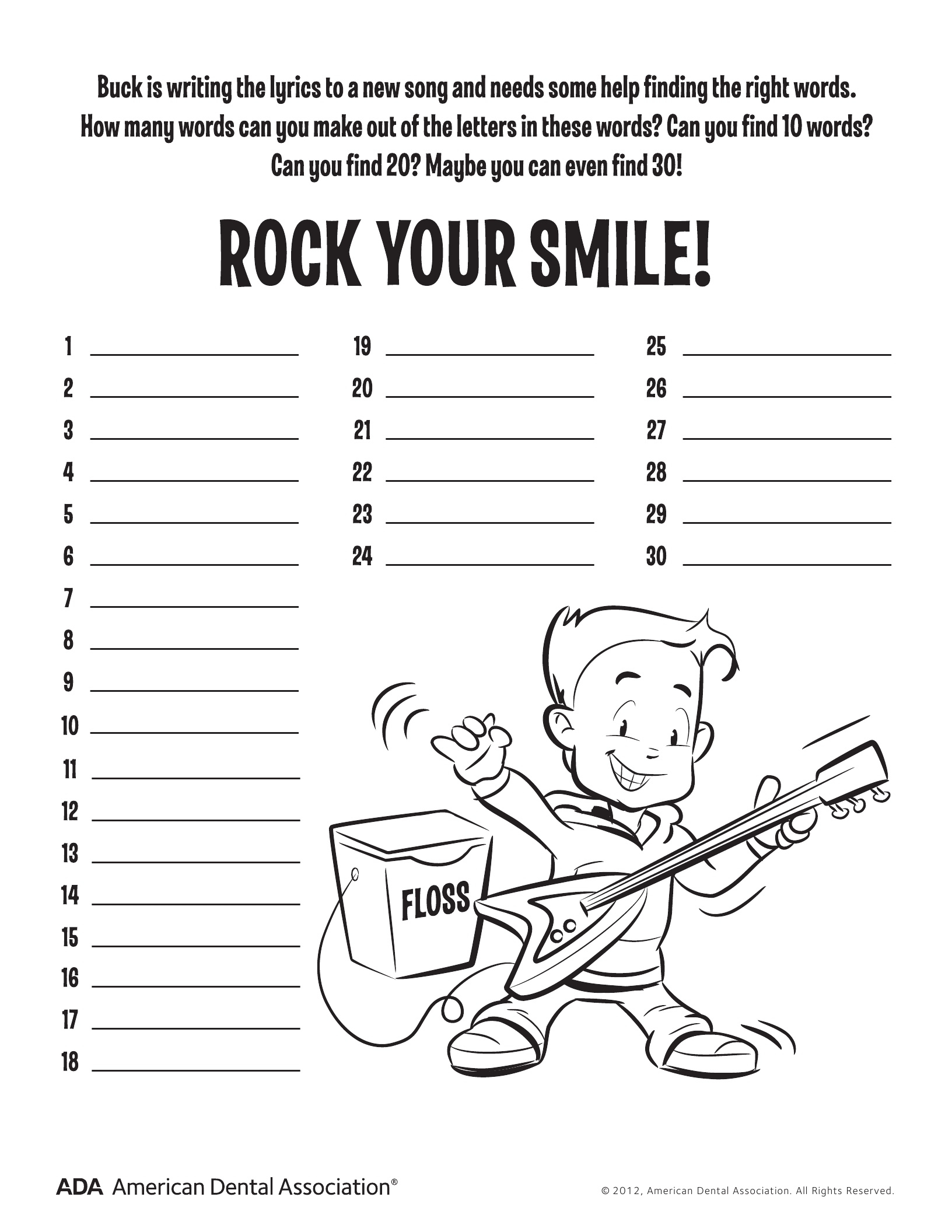 11 Dental Health Activities – Puzzle Fun (Printable) | Personal Hygiene - Printable Dental Puzzles
