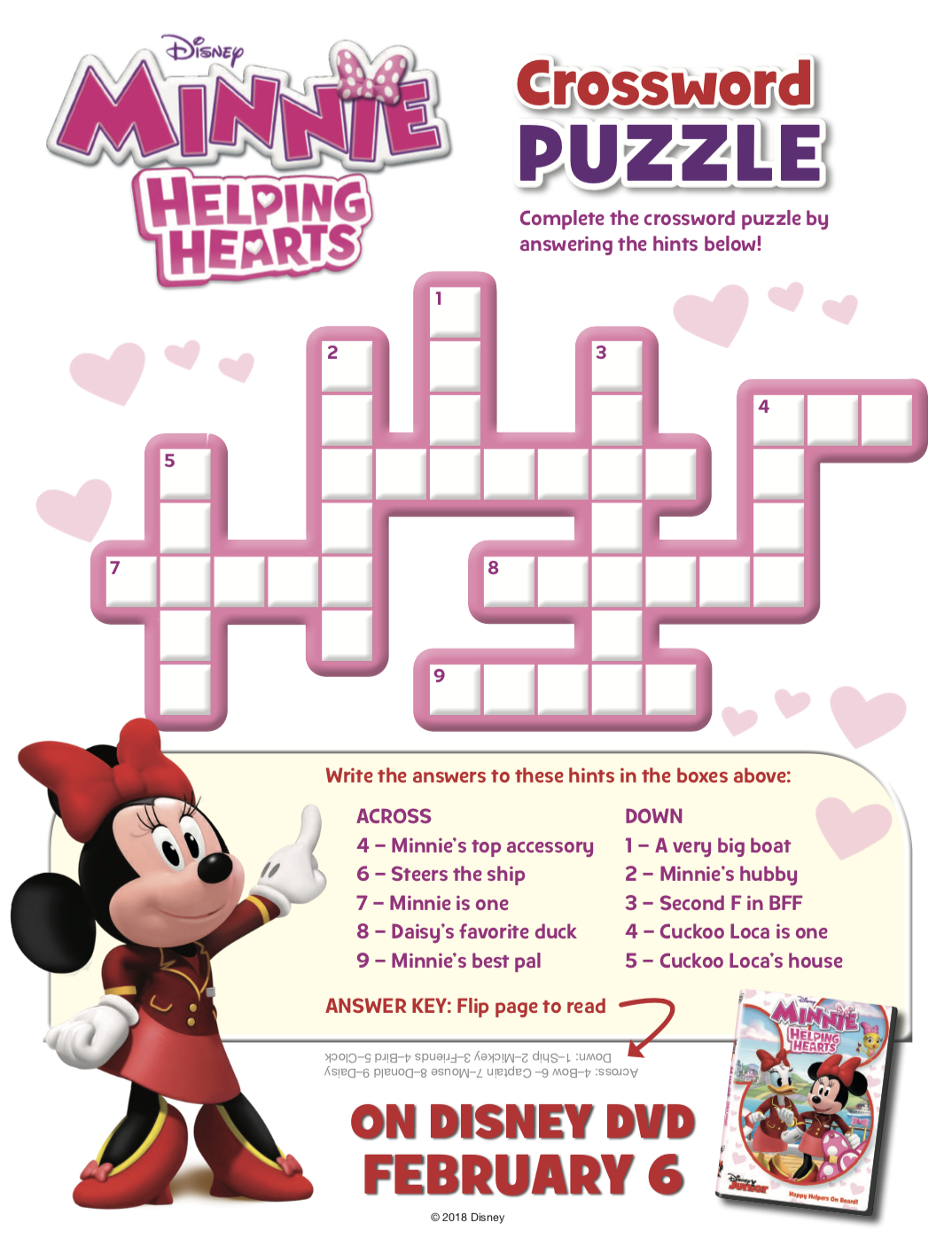 11 Fun Disney Crossword Puzzles | Kittybabylove - Printable Crossword Puzzles Disney Movies