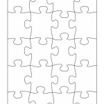 19 Printable Puzzle Piece Templates ᐅ Template Lab   Printable Blank Jigsaw Puzzle Outline