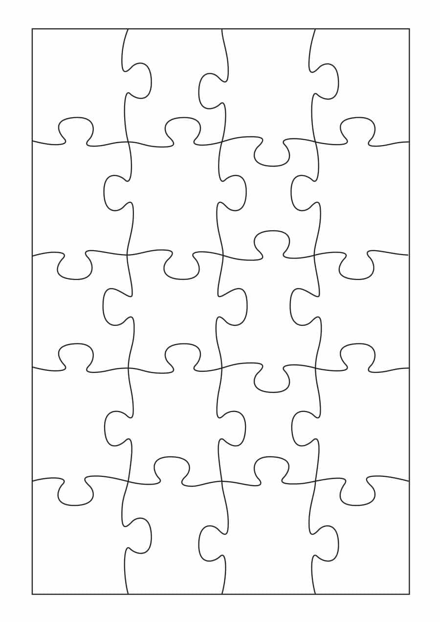 19 Printable Puzzle Piece Templates ᐅ Template Lab - Printable Jigsaw Puzzles Template