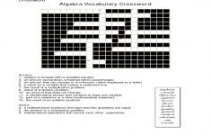 Printable Vocabulary Crossword Puzzles