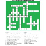 20 Fun Printable Christmas Crossword Puzzles | Kittybabylove   Printable Christmas Crossword Puzzle For Adults