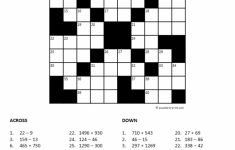 Printable Crossword Puzzles For Tweens