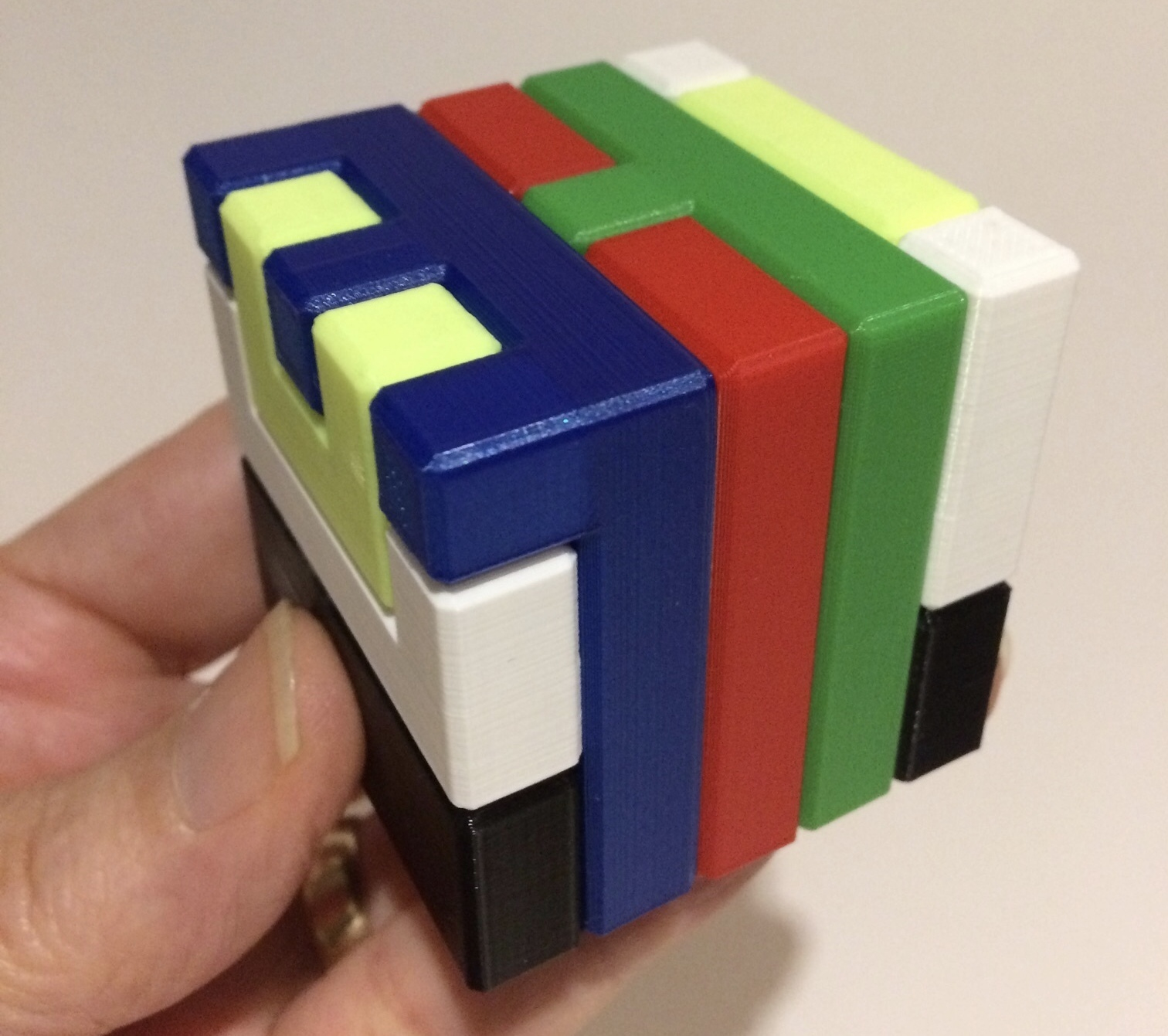 3D Printed Printable Interlocking Puzzle #4 - Level 11Richgain - Printable 3D Puzzle