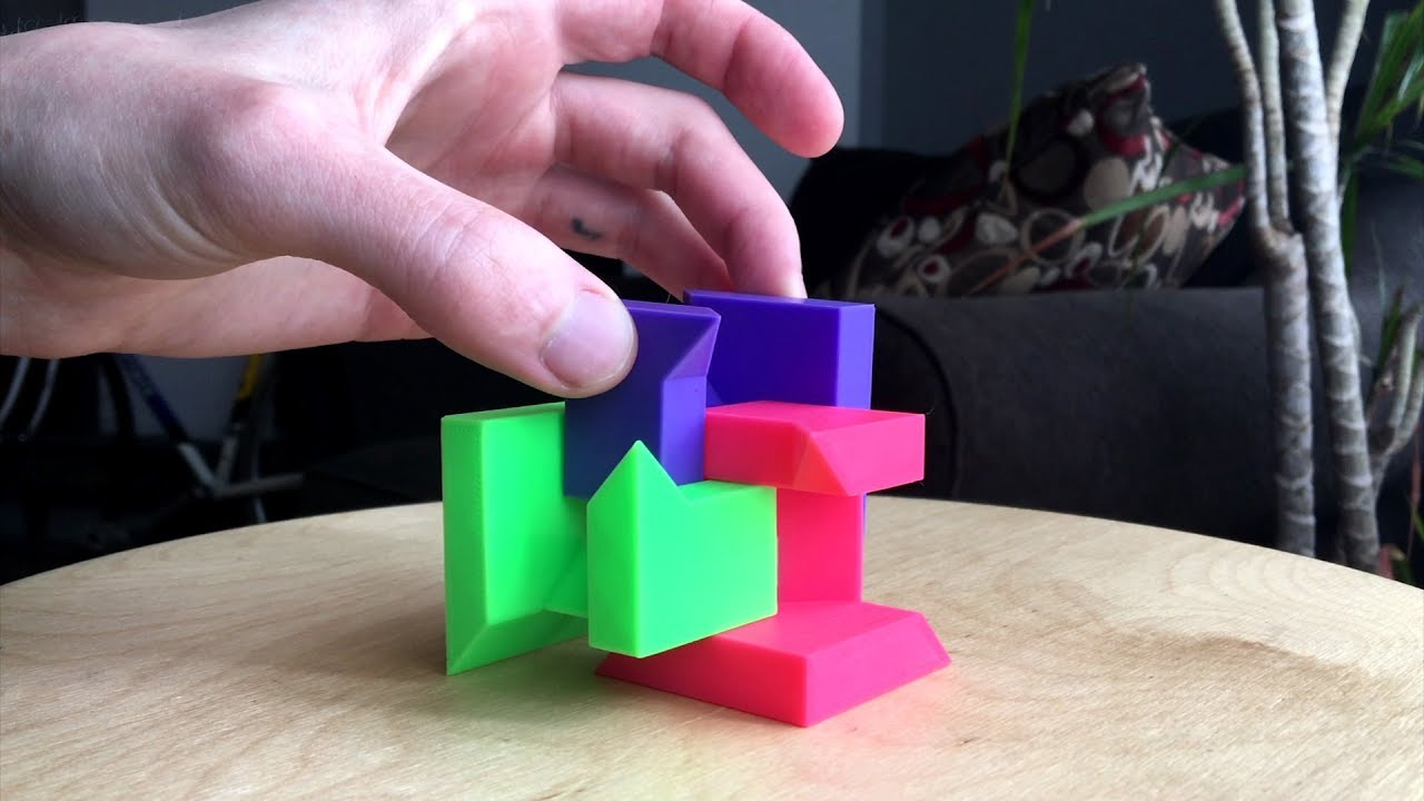 3D Printed Puzzle Cube! (Demonstration) - Youtube - 3D Printable Puzzles Cube