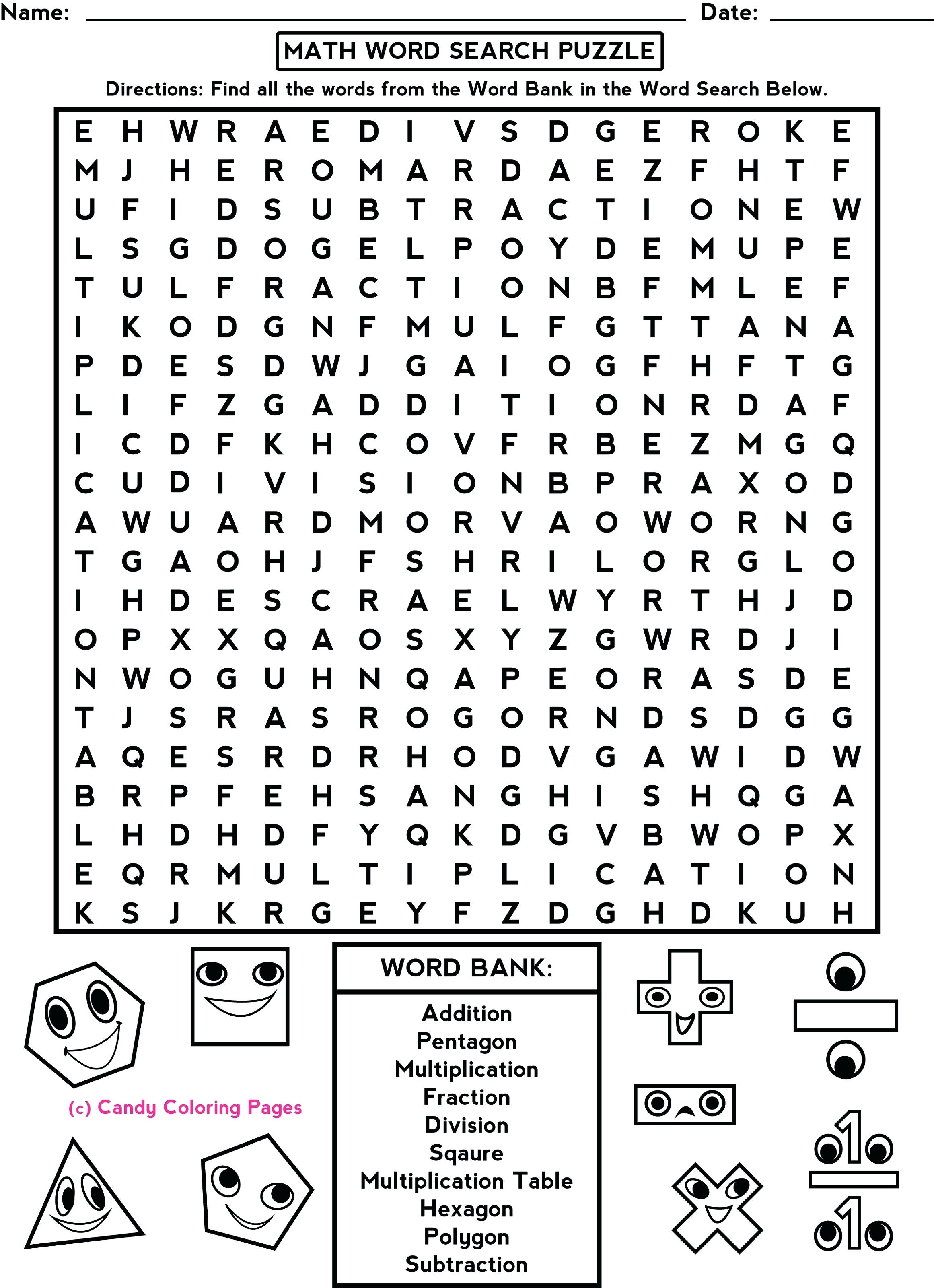 4Th Grade Math Puzzles Fun Worksheets For Middle School Sear On - Printable Toothpick Puzzles