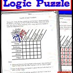 4Th Of July Logic Puzzle For Gifted Talented Or Bright Students   Printable Puzzles For Gifted Students