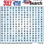 4Th Of July Word Search, History Quiz And More! | Childrens Church   Printable Fourth Of July Crossword Puzzles