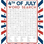 4Th Of July Word Search Printable   Happiness Is Homemade   Printable July 4Th Puzzles