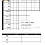4X6 Logic Puzzle   Logic Puzzles   Play Online Or Print   Print Puzzle Online