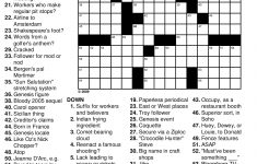 Printable Crosswords And Puzzles