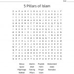 5 Pillars Of Islam Word Search   Wordmint   Islamic Crossword Puzzles Printable