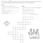 5Th Grade Catechist Resources   Church Of St. Peter's Mendota Church   Printable Epiphany Crossword Puzzle