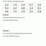 5Th Grade Math Puzzles Make 10 Puzzle.gif (1000×1294) | Fifth Grade   Puzzle Worksheet Year 4