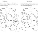 7 Continents Cut Outs Printables | World Map Printable | World Map   7 Piece Printable Puzzle
