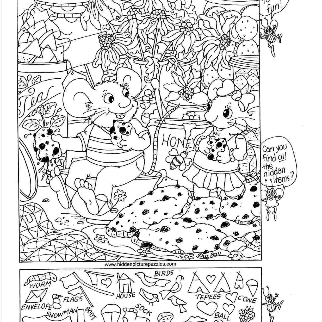 Printable Hidden Object Puzzles Printable Crossword Puzzles