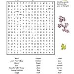 7 Printable Spring Word Searches | Kittybabylove   Printable Crossword Puzzles Spring