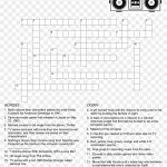 80's Crossword Puzzle   Crossword Puzzle Free Printable, Hd Png   Printable Automotive Crossword Puzzles