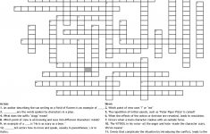 Free Printable Crossword Puzzle #1 Answers