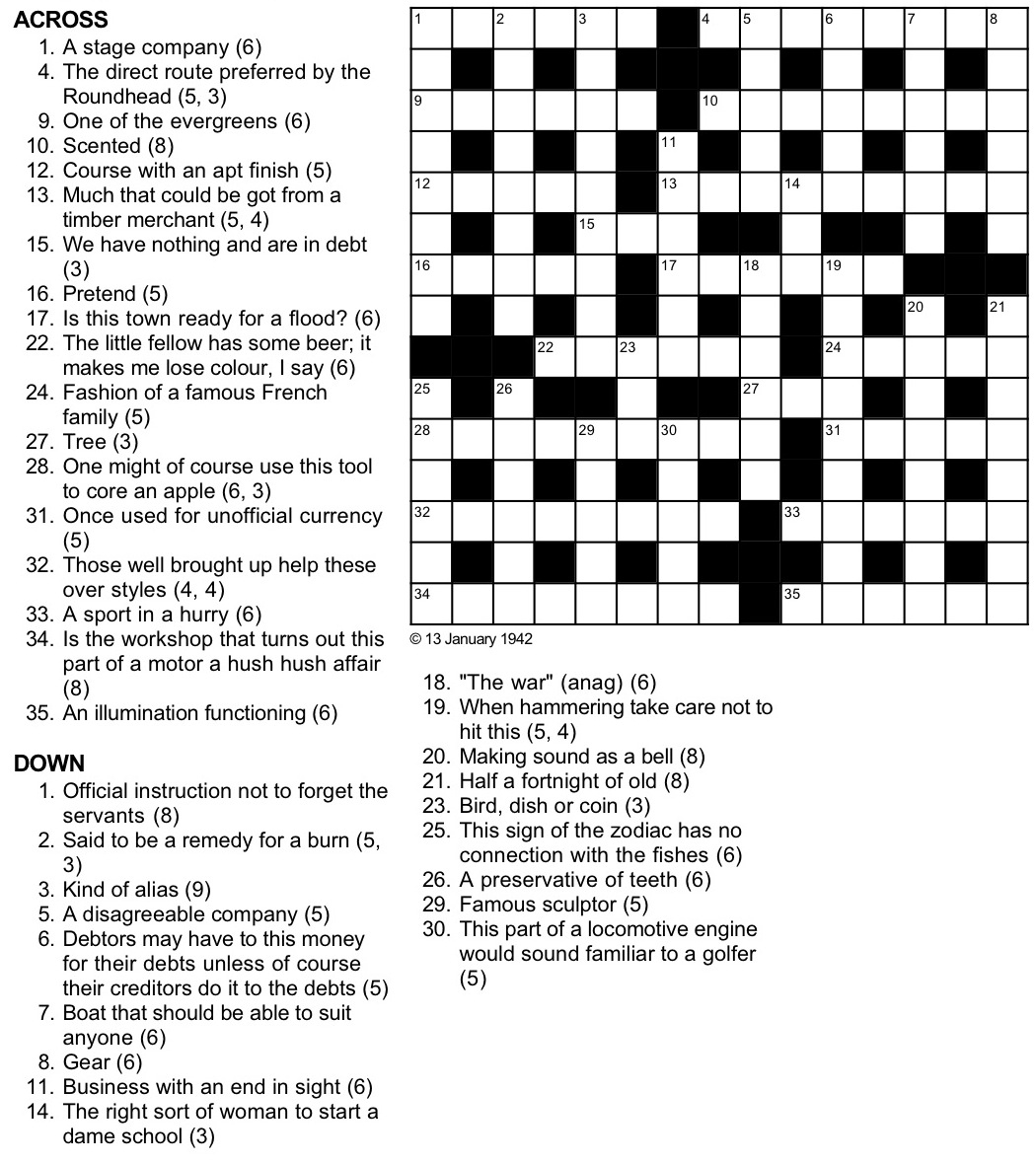 A Cryptic Tribulation Turing Test Crossword Puzzle - Printable Crossword Newspaper