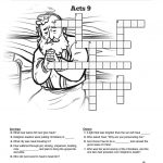 Acts 9 Paul's Conversion Sunday School Crossword Puzzles: Fun For   Printable Bible Crossword Puzzle The Apostle Paul Answers