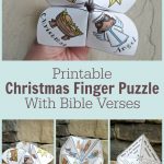 Adorable Printable Christmas Finger Puzzle With Bible Verses   These   Printable Finger Puzzle