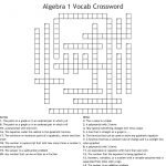 Algebra 1 Vocab Crossword   Wordmint   Algebra 1 Crossword Puzzles Printable