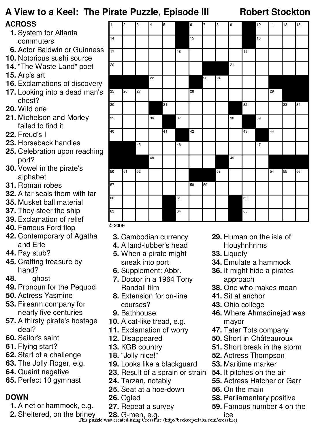 very easy daily crosswords to print may 2016