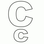 Alphabet Letter C Coloring Page   A Free English Coloring Printable   Letter C Puzzle Printable