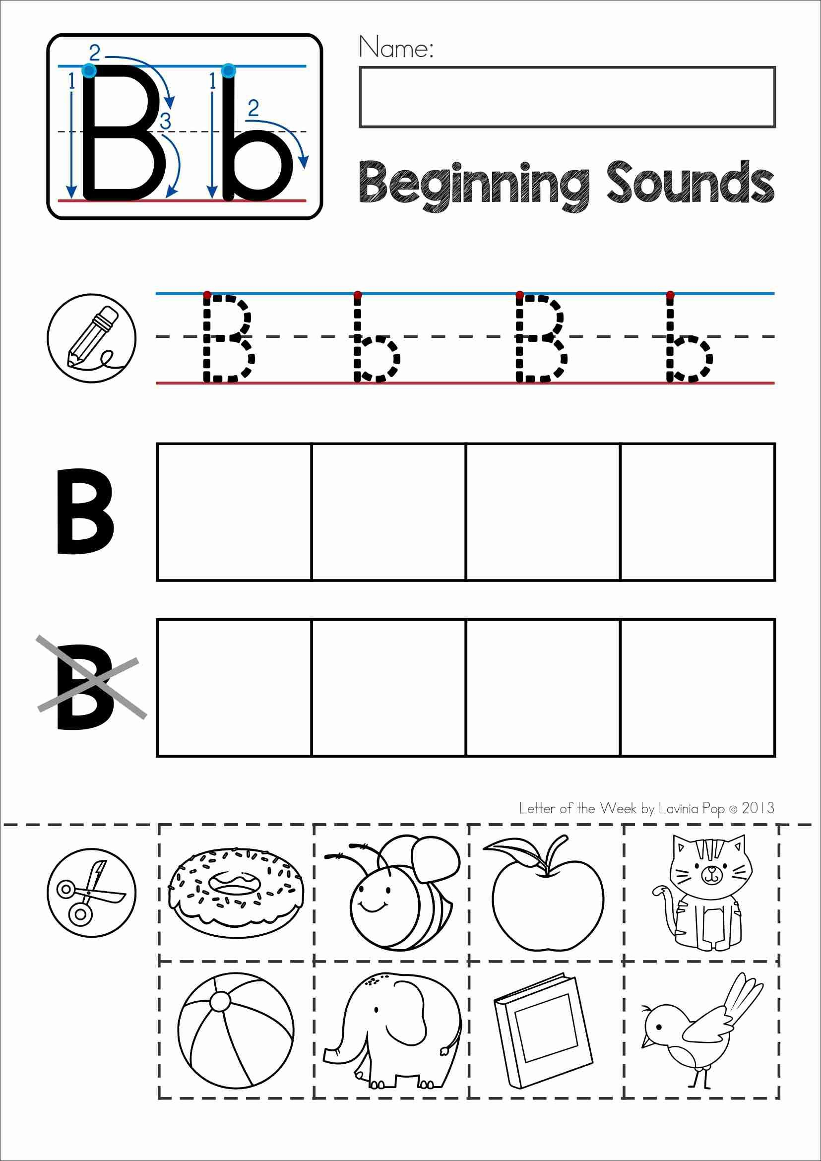 Alphabet Phonics Letter Of The Week B | Alphabet Activities - Letter B Puzzle Printable