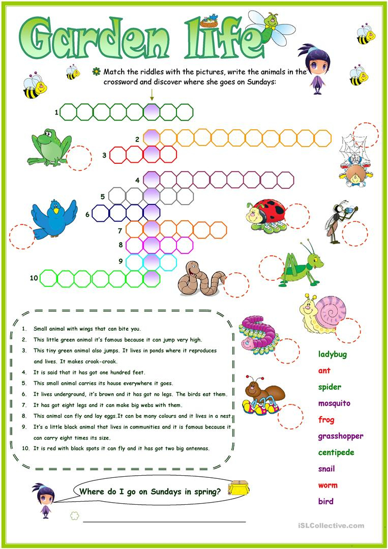 Printable Gardening Crossword Puzzle Printable Crossword Puzzles