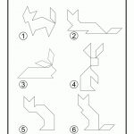 Animals Outline Tangram Card #2 | Clipart Etc   Printable Tangram Puzzle Outlines
