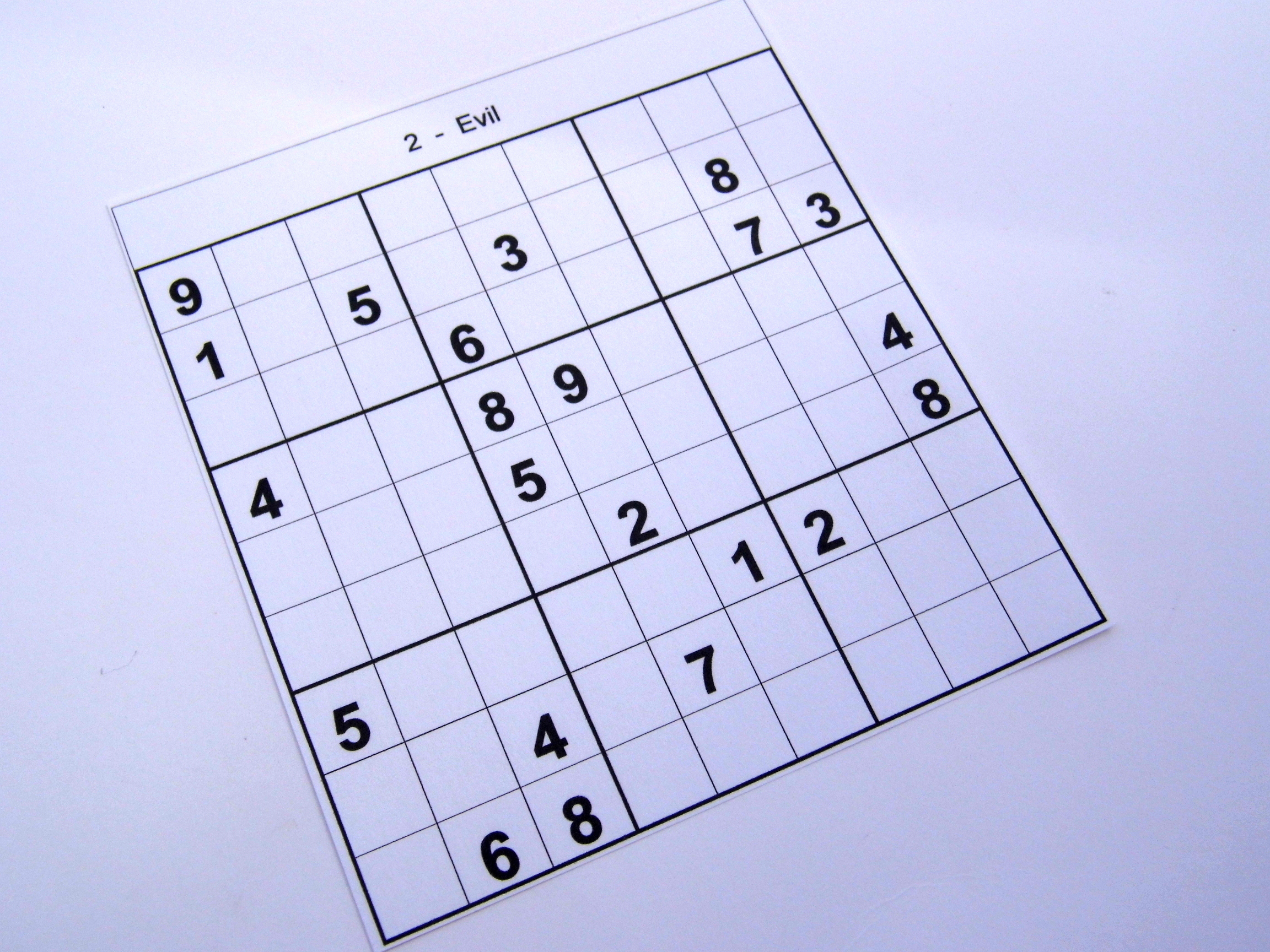 Archive Evil Puzzles – Free Sudoku Puzzles - Free Printable Sudoku 6 - Printable Sudoku Puzzles 6 Per Page
