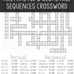 Arithmetic & Geometric Sequences | Algebra I | Geometric Algebra   Algebra 2 Crossword Puzzles Printable