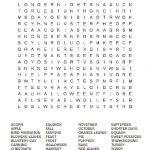 Autumn Word Search    Printable   Printable Puzzles For Inmates