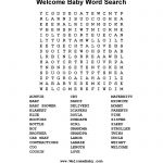 Baby Shower Welcome Scramble Games And Answers Nursery Rhyme   Printable Crossword Puzzles For Baby Shower