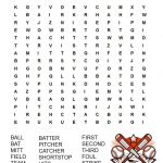 Baseball Word Search Free Printable | Summer Activities | Baseball   Printable Baseball Crossword Puzzles