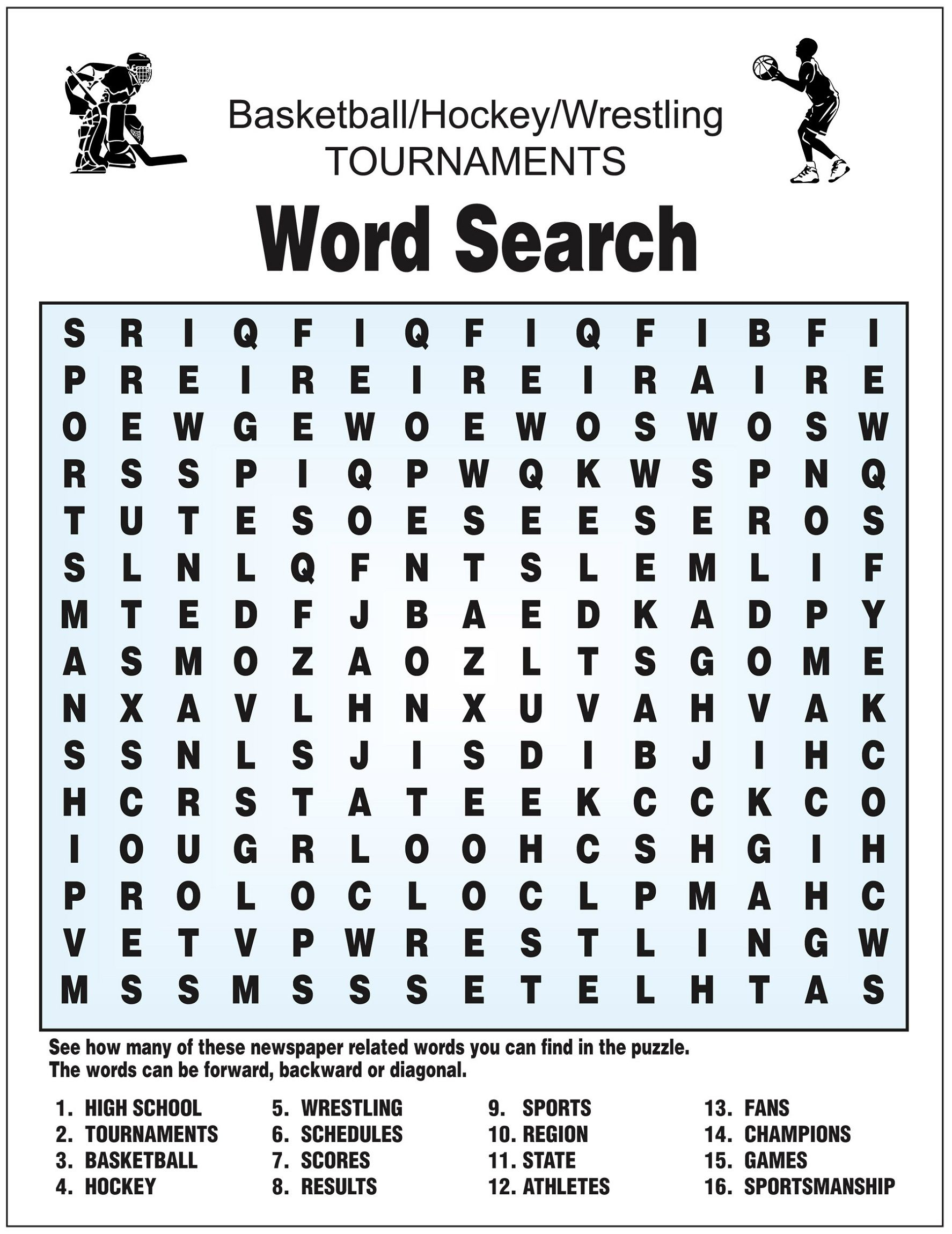 Basketball Word Search For Basketball Lovers | Kiddo Shelter | Words - Printable Hockey Crossword Puzzles