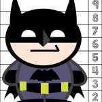 Batman #1 10 Counting Puzzle | Prekautism | Counting Puzzles   Printable Number Puzzles 1 10