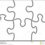 Beautiful Blank Transparent Jigsaw Puzzle Stock Illustration   7 Piece Printable Puzzle