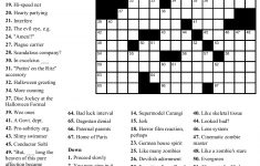 Printable Crossword Puzzles Challenging