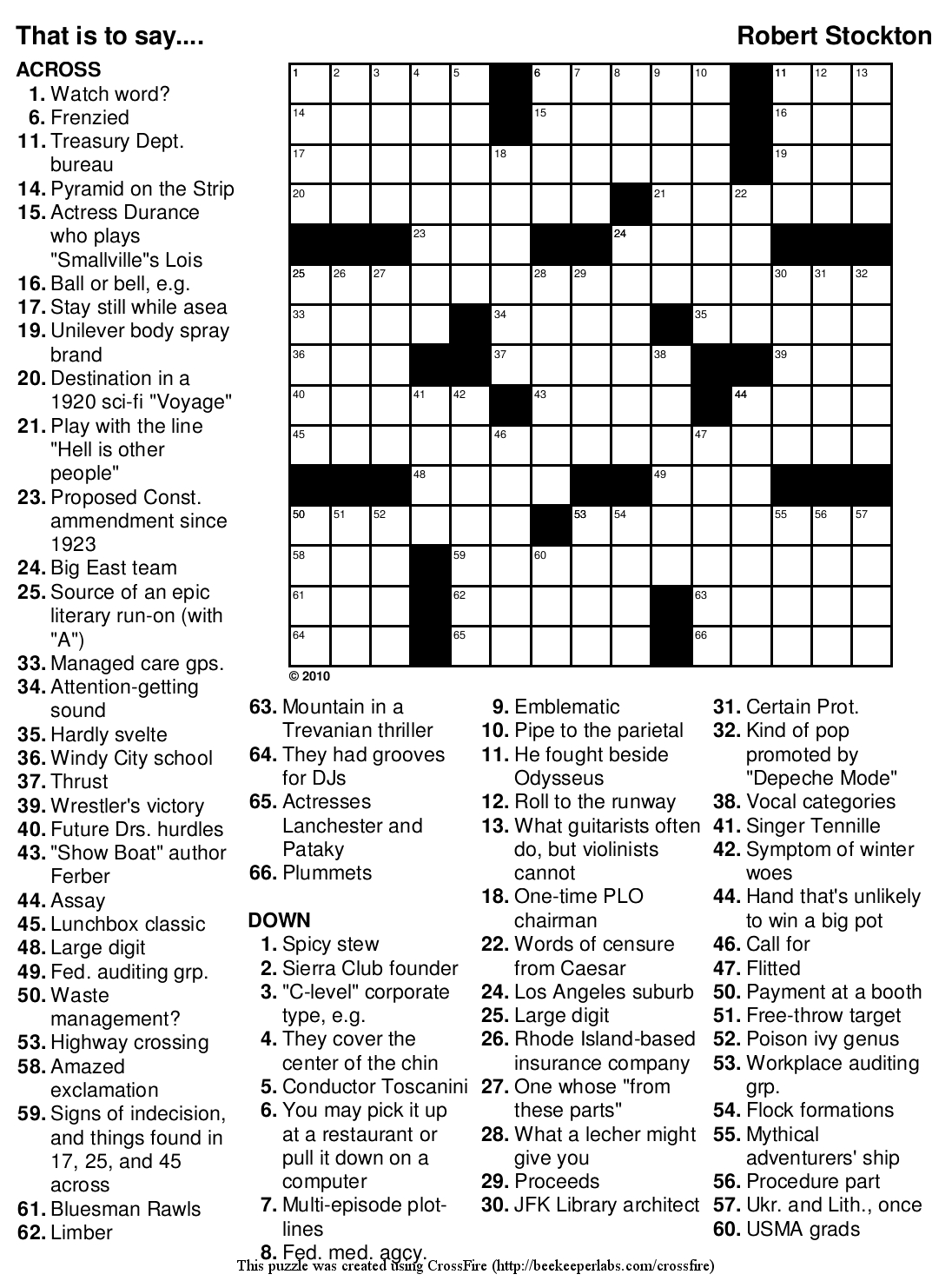 Beekeeper Crosswords - Printable Crossword Puzzles For Nurses