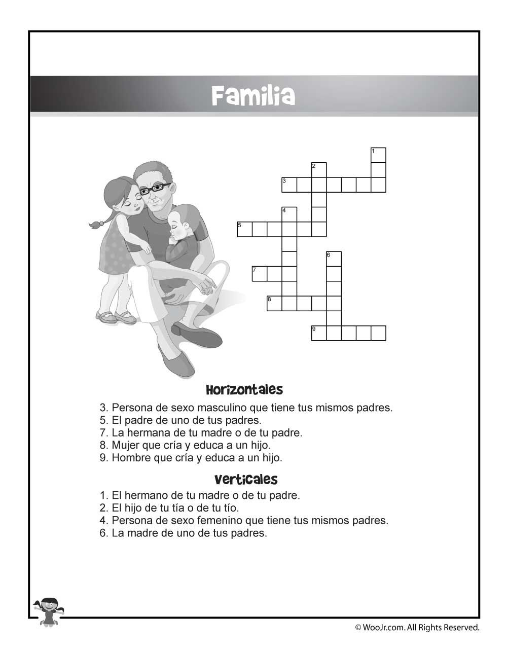 Bilingual / Esl Worksheets: English And Spanish Crossword Puzzles - Crossword Puzzle Printable In Spanish
