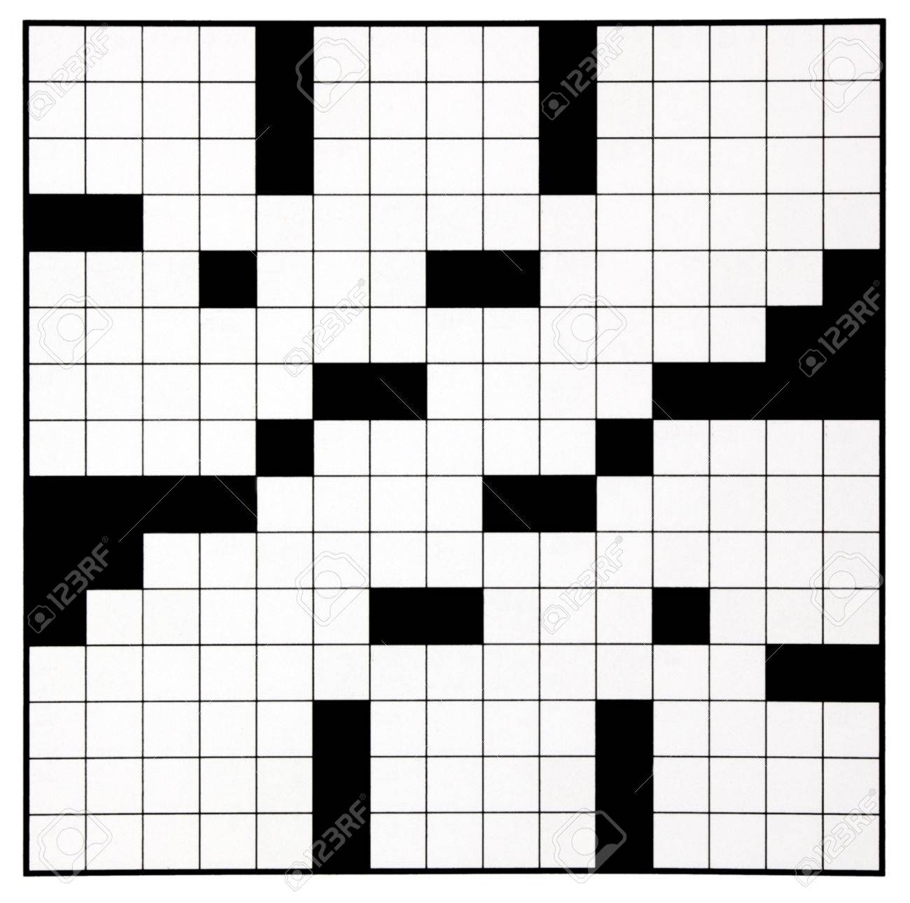 Blank Crossword Puzzle Grid - Karis.sticken.co - Printable Crossword Grid