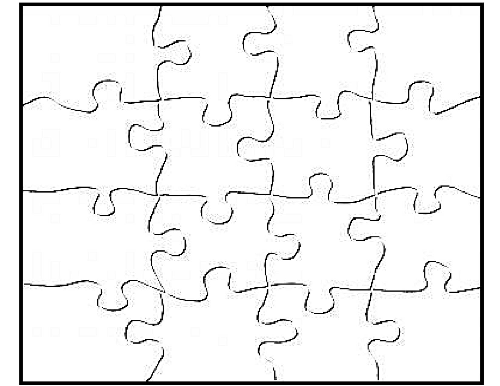 Blank Jigsaw Puzzle Pieces Template | Templates | Puzzle Piece - Printable Jigsaw Puzzles