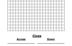 Blank Crossword Puzzle Printable