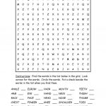 Body Parts Word Search Puzzle | Body Parts | Body Parts, English   Free Printable Crossword Puzzles Body Parts