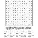 Body Parts Word Search Puzzle Worksheet   Free Esl Printable   Printable Puzzle Worksheets