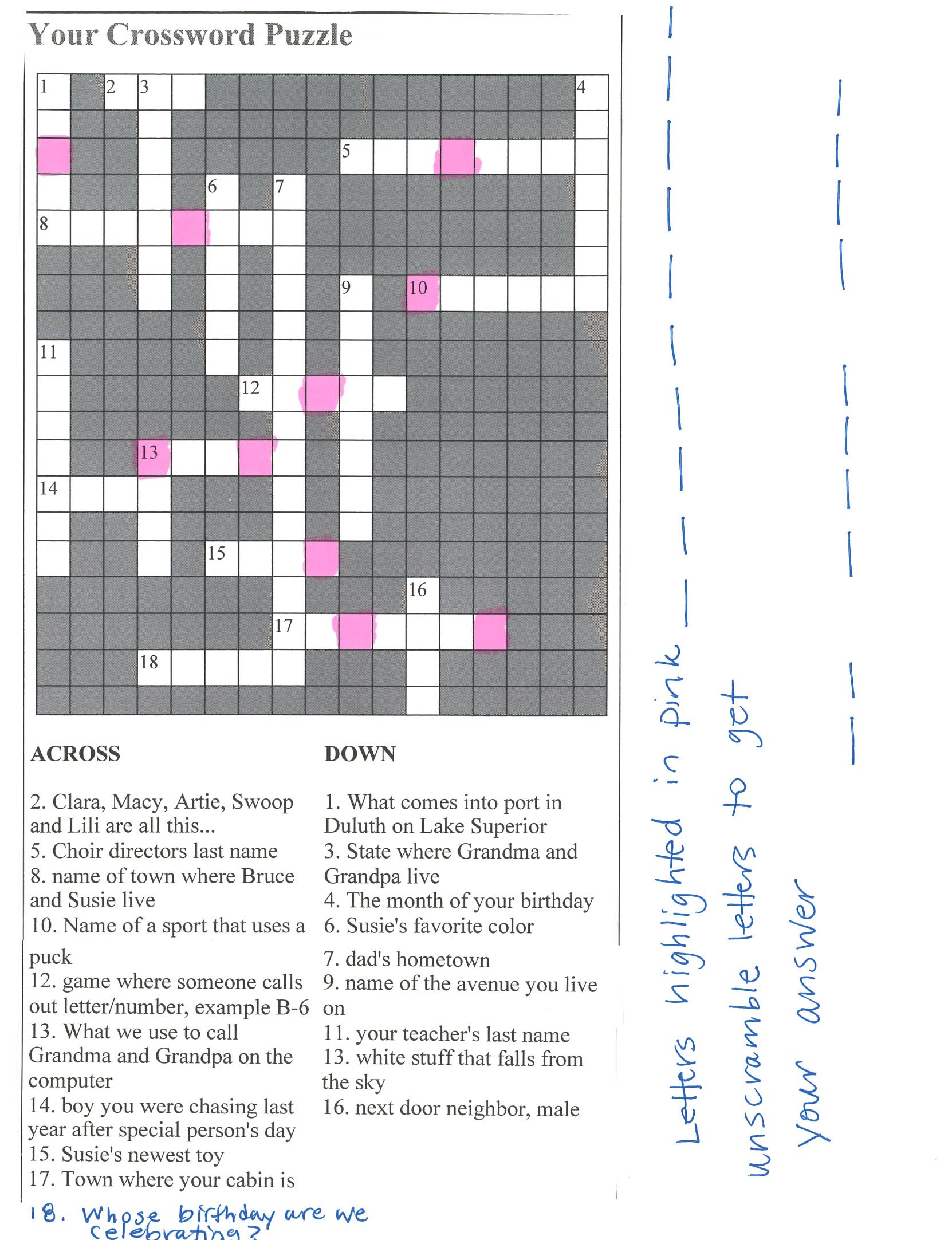 Bridal Shower Crossword Puzzle Maker - Create Your Own Crossword Puzzle Free Printable